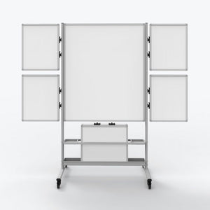 Luxor 18.75"W x 23.3"H Collaboration Station – Small Board 4-Pack - Premium Whiteboards