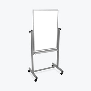 Luxor 24"W x 36"H Double-Sided Magnetic Whiteboard - Premium Whiteboards