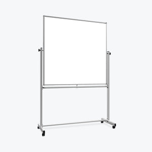 Luxor 48"W x 48"H Double-Sided Magnetic Whiteboard - Premium Whiteboards