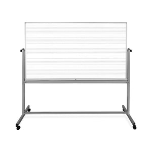 Luxor 72"W x 48"H Mobile Music Whiteboard / Whiteboard - Premium Whiteboards