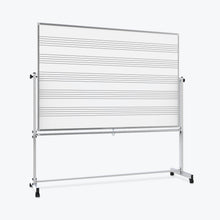 Luxor 72"W x 48"H Mobile Music Whiteboard / Whiteboard - Premium Whiteboards