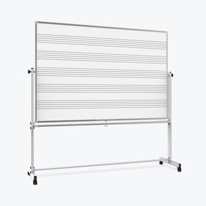 Luxor 72"W x 48"H Mobile Music Whiteboard / Whiteboard - Premium Whiteboards