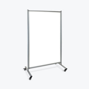 Luxor 38.5"W x 64"H Mobile Magnetic Whiteboard Room Divider - Premium Whiteboards