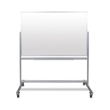 Luxor 60"W x 40"H Double-Sided Mobile Magnetic Glass Marker Board - Premium Whiteboards