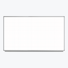 Luxor 72”W x 40”H Wall-Mounted Magnetic Ghost Grid Whiteboard - Premium Whiteboards