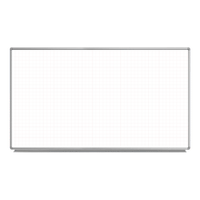 Luxor 72”W x 40”H Wall-Mounted Magnetic Ghost Grid Whiteboard - Premium Whiteboards