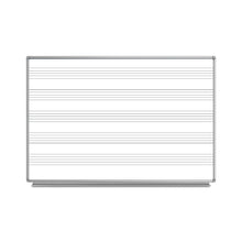 Luxor 72"W x 48"H Wall-Mount Music Whiteboard - Premium Whiteboards