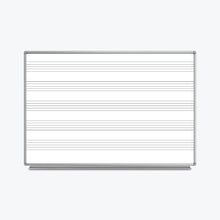 Luxor 72"W x 48"H Wall-Mount Music Whiteboard - Premium Whiteboards