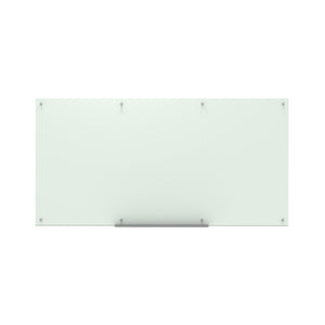 Luxor 96"W x 48"H Magnetic Wall-Mounted Glass Board - Premium Whiteboards